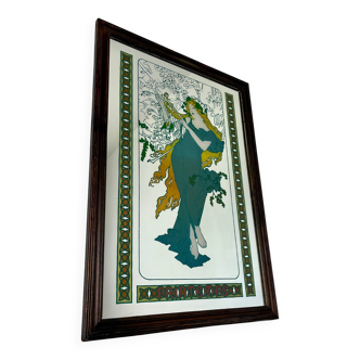 Alphonse Mucha - Printemps, miroir vintage art nouveau