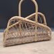 Rattan magazine rack