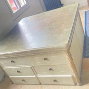 Old wooden workshop furniture – tabletop