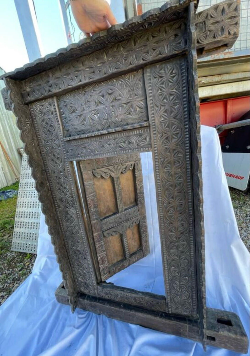 Large ancient door from the Himalayas.