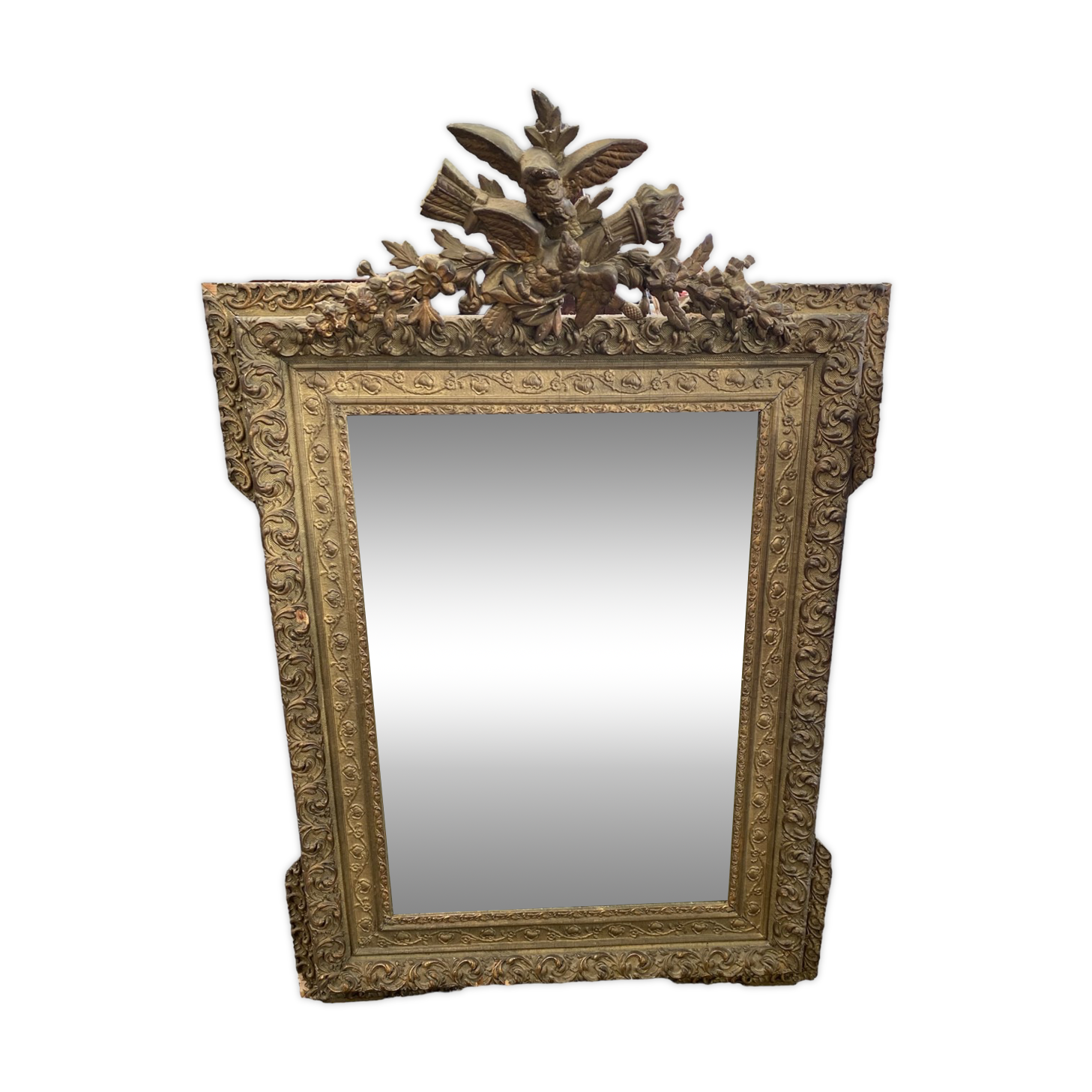 Old gilded mirror