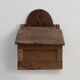 Antique French Oak Wall Salt Box, ca. 1850
