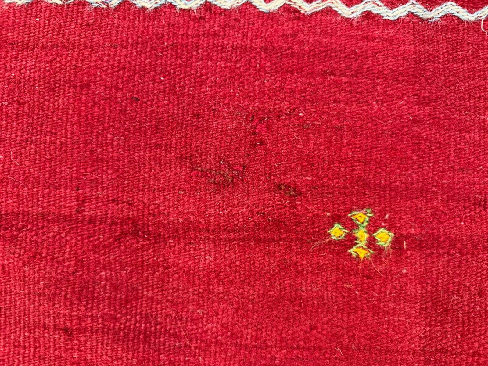 Vintage Moroccan square kilim 108x104 cm kelim wool rug medium 2527