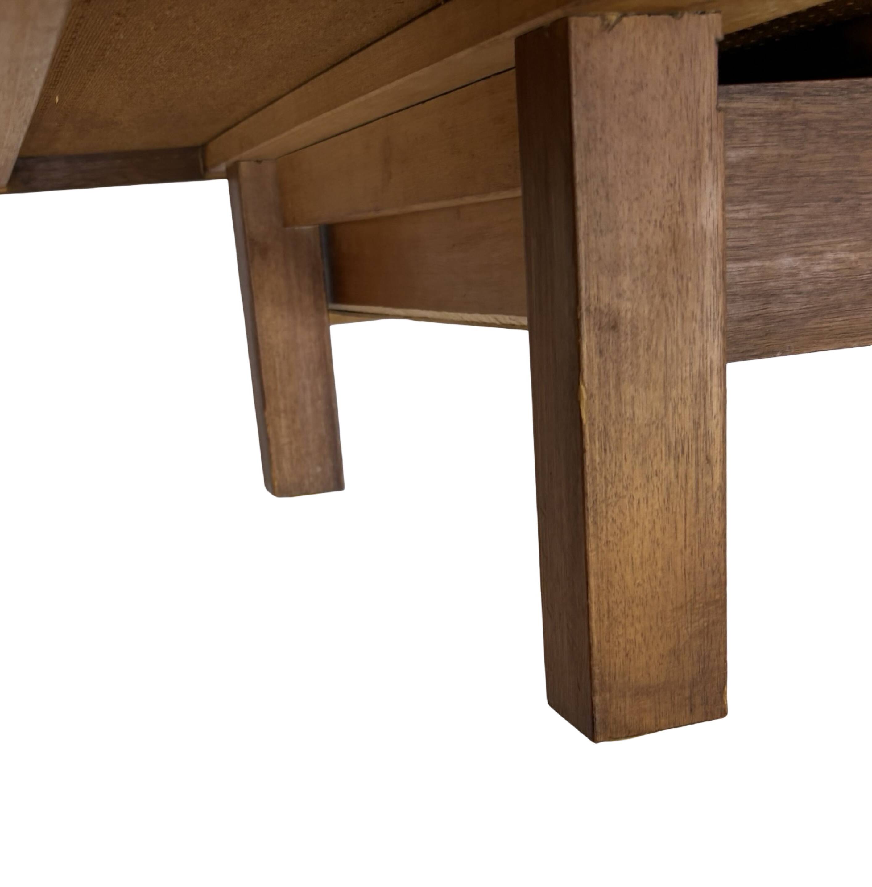 Vintage daybed with drawers 1960s in teak minimalist design