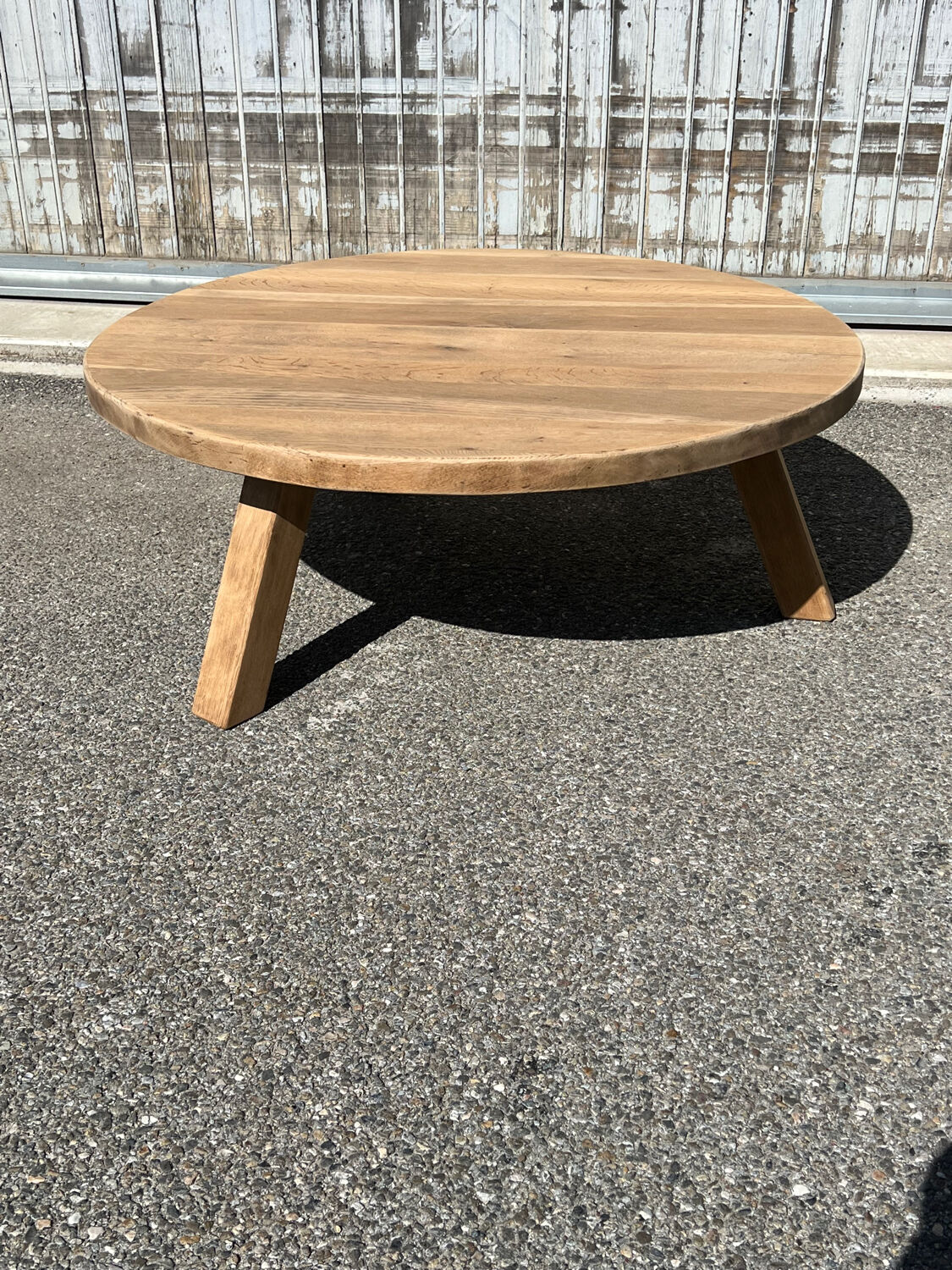 Solid oak coffee table