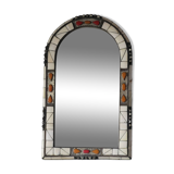 Miroir ethnique en os et pierre