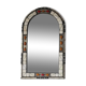 Miroir ethnique en os et pierre