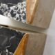 Paire de serres-livres Art Déco bloc marbre & onyx