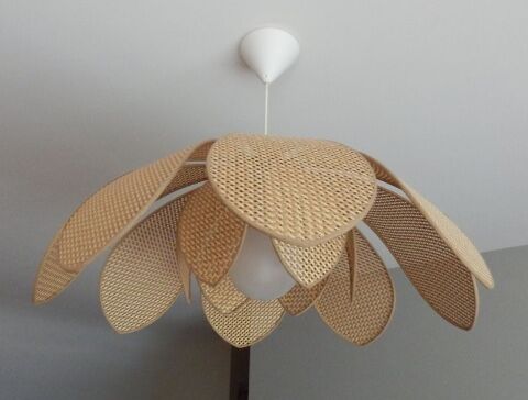 Flower hanging caning vintage rattan