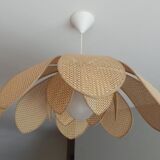 Flower hanging caning vintage rattan