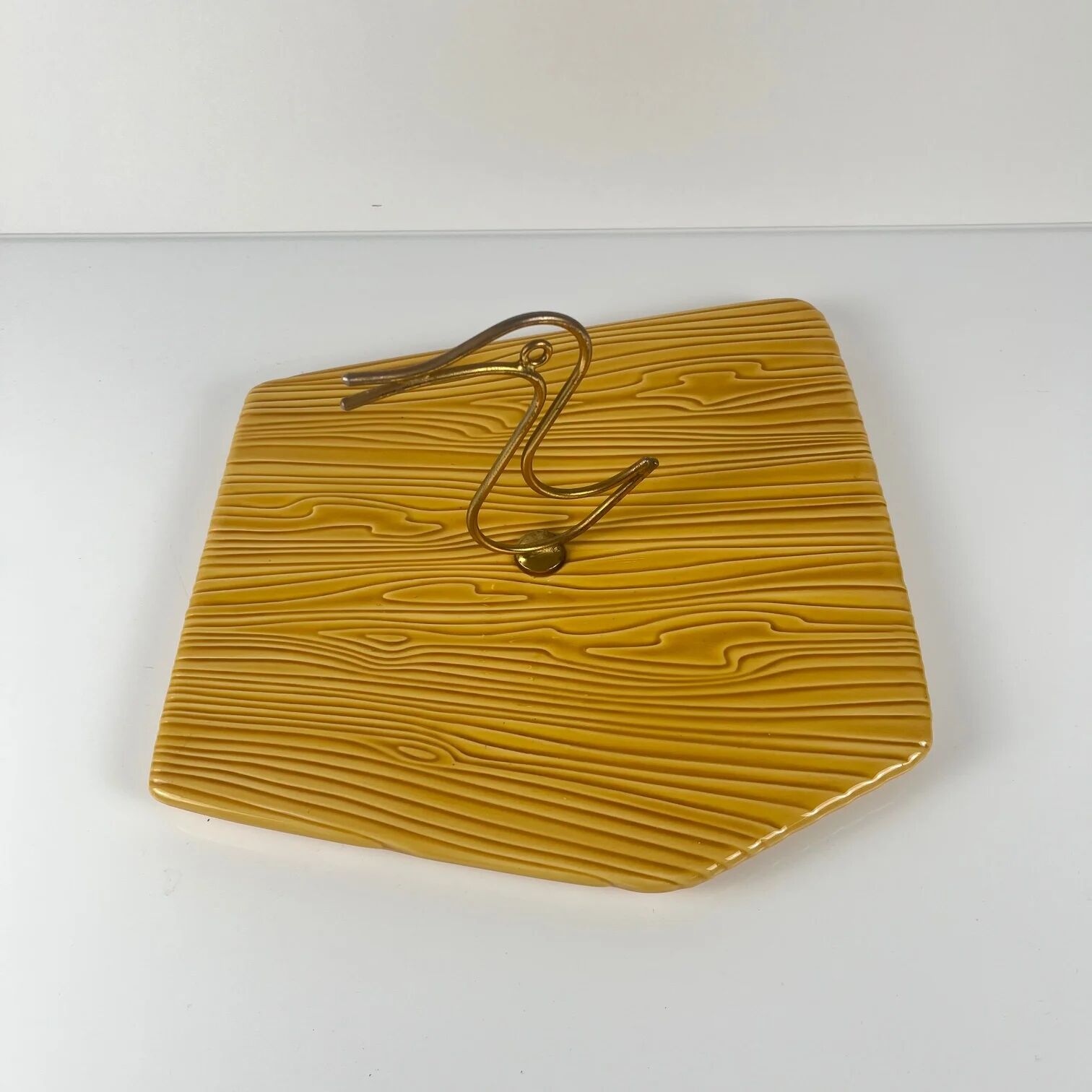 Plateau à fromage Vallauris, poignée canard, 1950/60