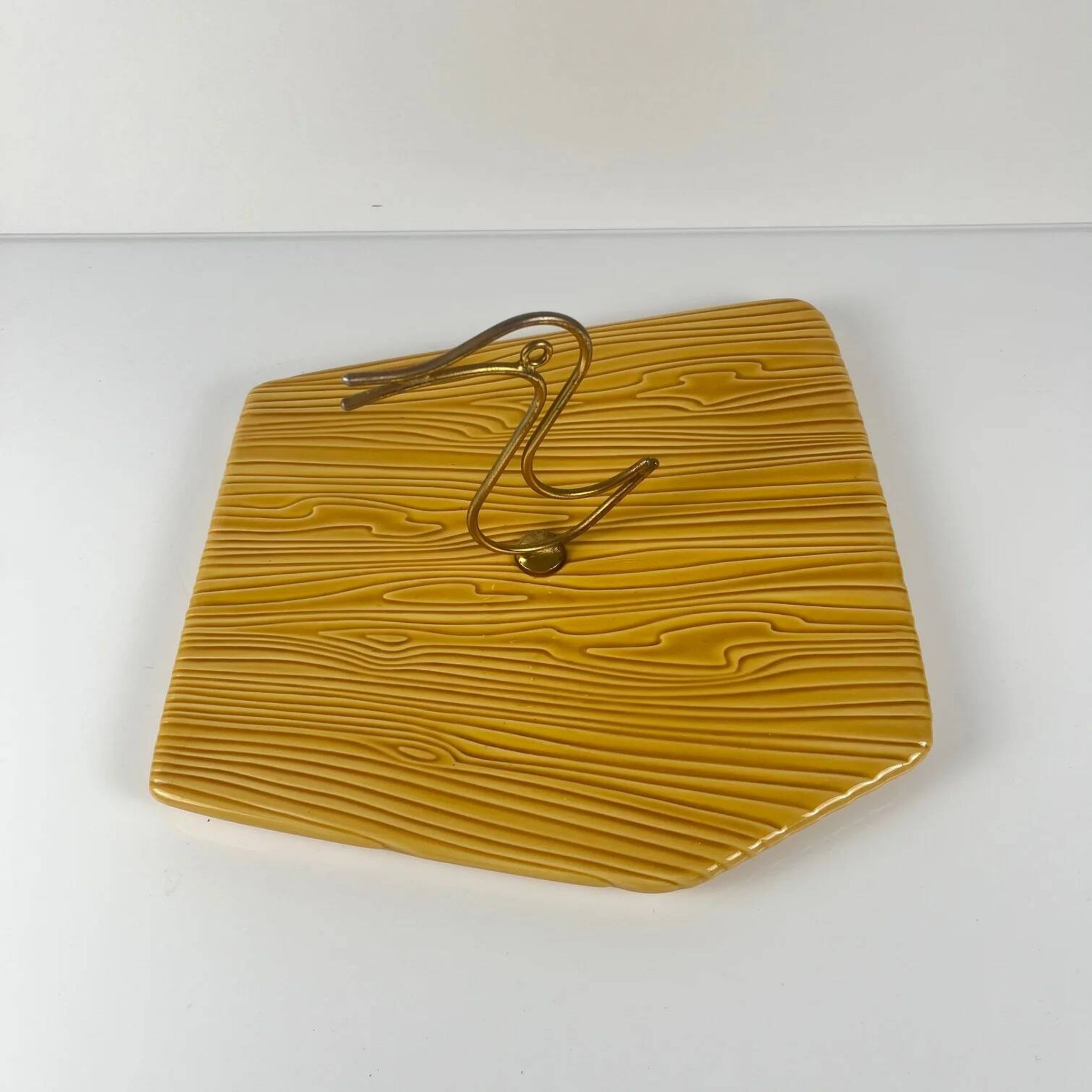 Cheese platter Vallauris, duck handle, 1950s/60s