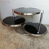 1970 design coffee table with 3 trays