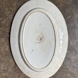 Jules Vieillard oval dish - Bordeaux in iron earth, "Louis XV" service