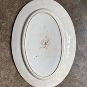 Jules Vieillard oval dish - Bordeaux in iron earth, "Louis XV" service
