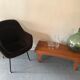 Table basse vintage placage teck