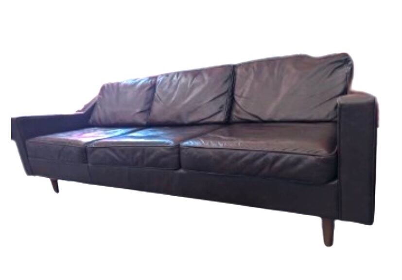 4 seater genuine leather sofa
