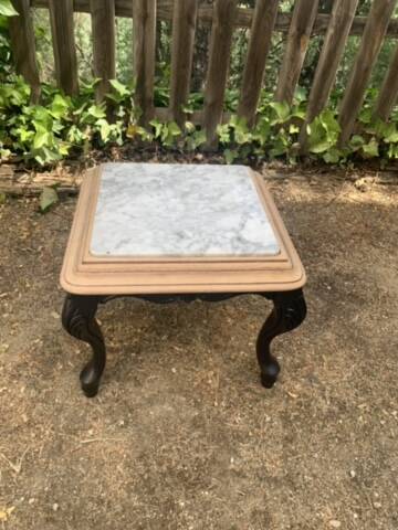 Marble side coffee table
