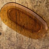 Presentation dish 60s amber