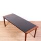 Rosewood coffee table with Denmark leather tray
