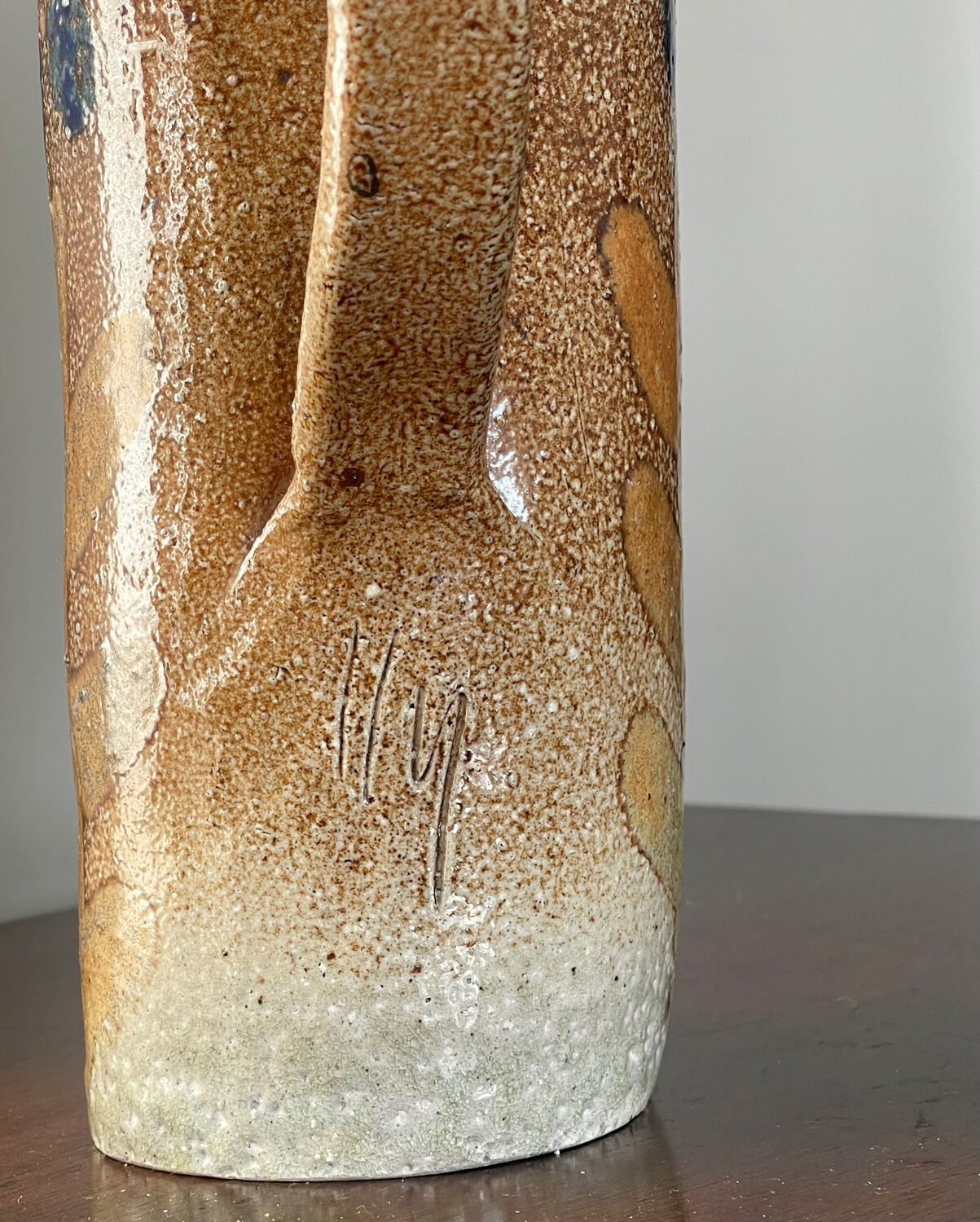 Stoneware jug by Jean Claude Monange.