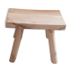 Solid wood raw stool