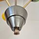 Suspension en laiton et verre opaline tricolore