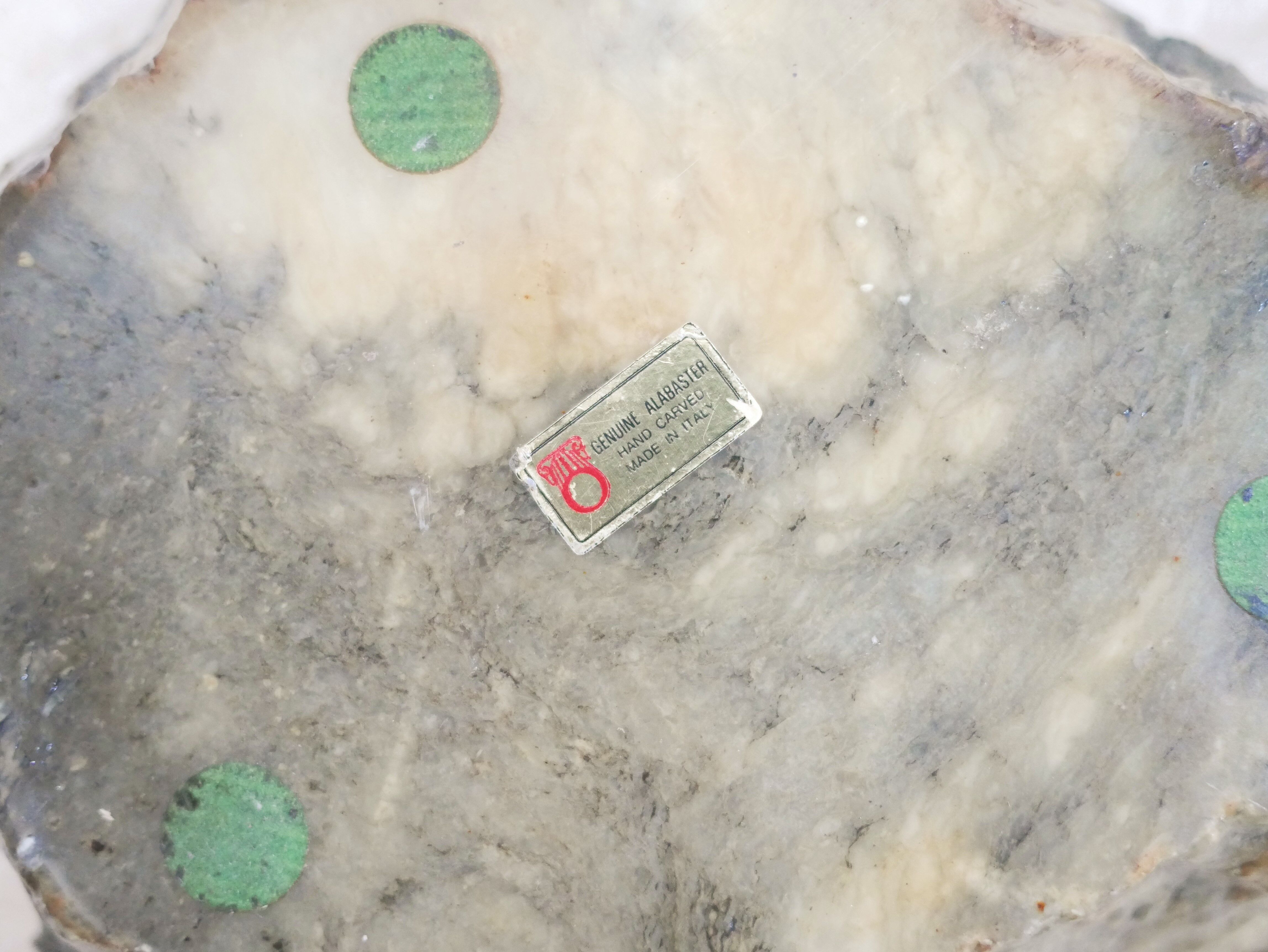 Cendrier vintage en albâtre, Italie