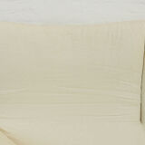 Maralunga 3-seat Sofa with Footrest in offwhite by Vico Magistretti for Cassina, Italy