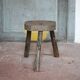 Vintage stool, wooden stool, tripod stool, plant stand