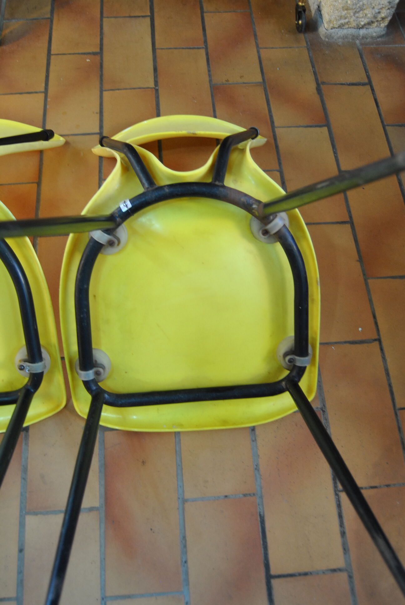 Pair of Gilac vintage 70s design chairs