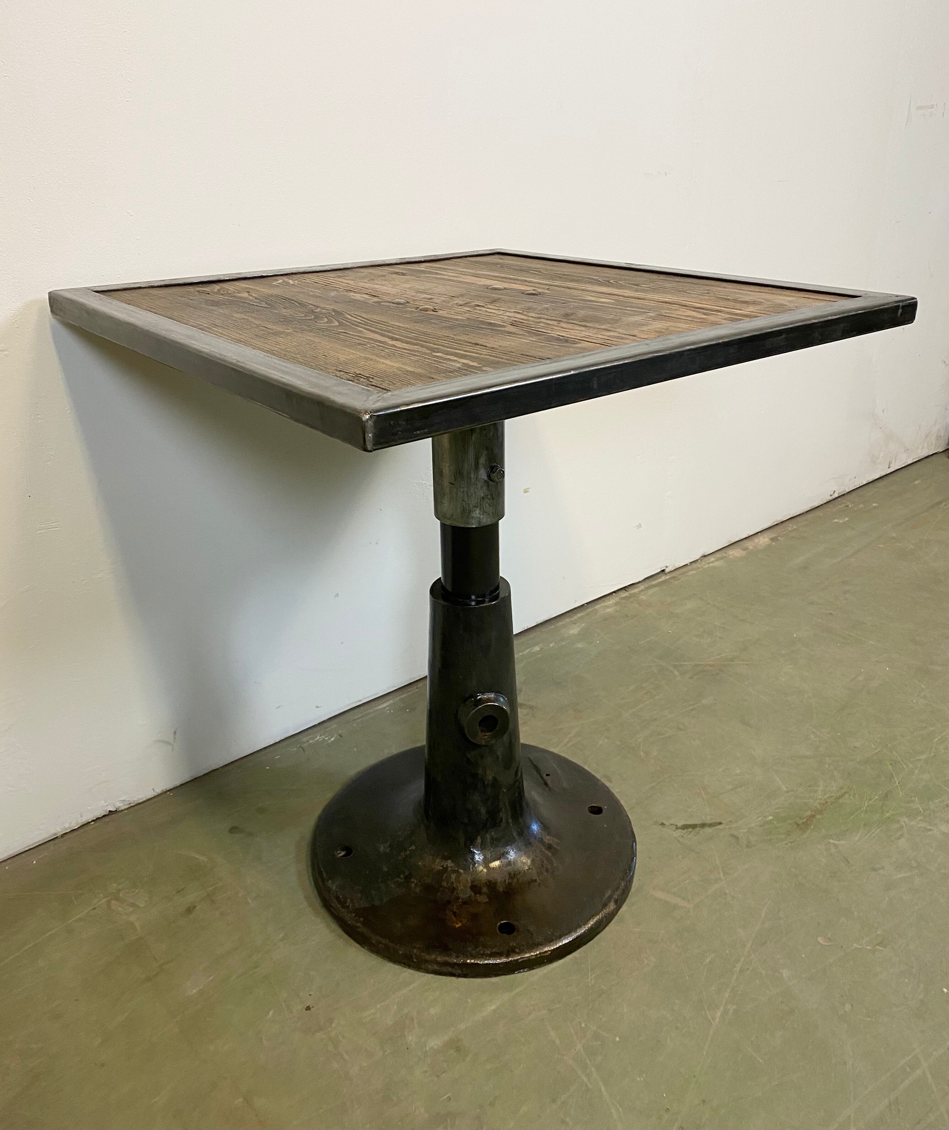 Industrial square coffee table, 1960s