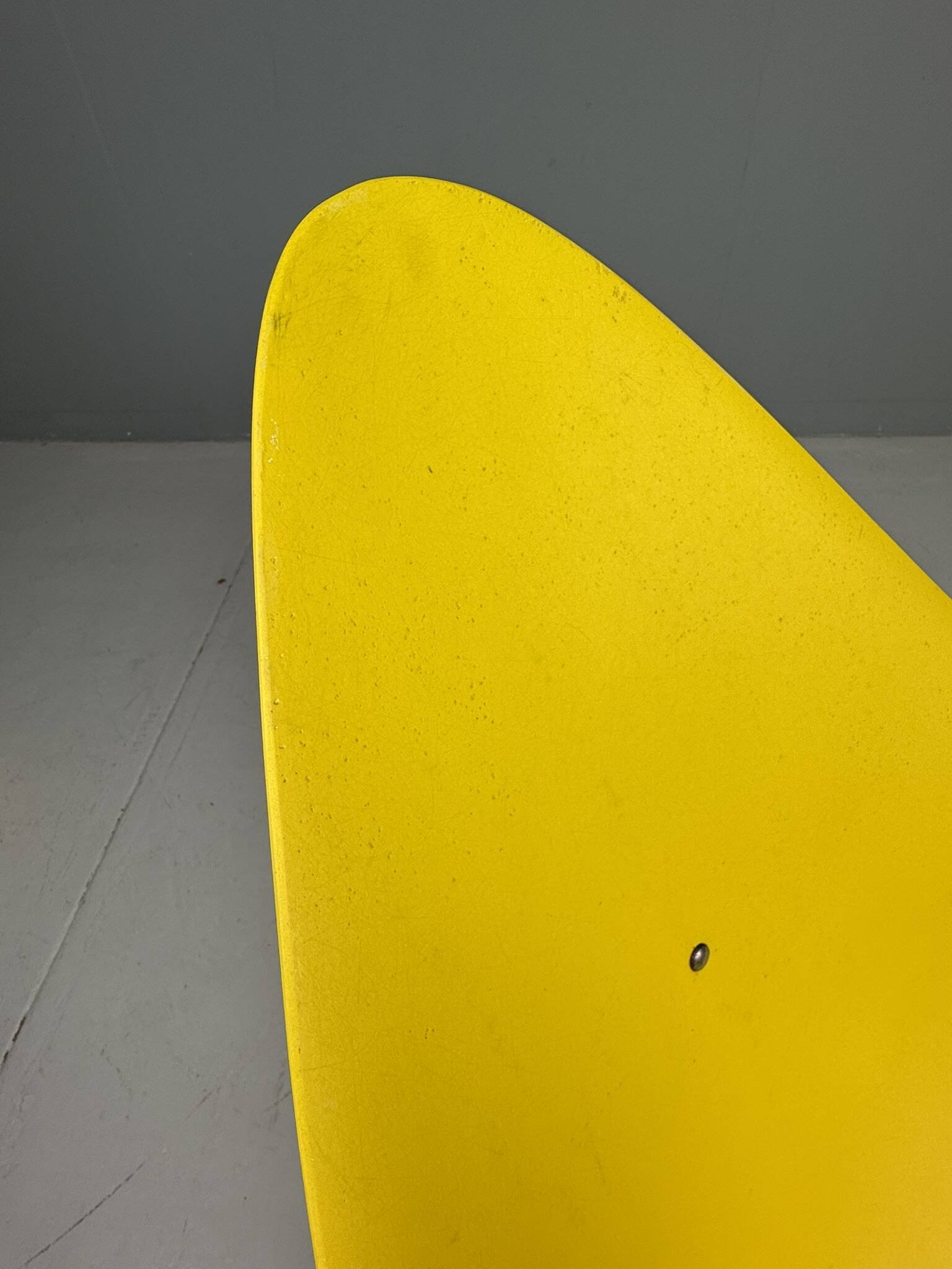 Yellow Tripod Lounge Chair by Ed Merat, France 1956