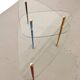 Italian Arlecchino Side Table in Glass by Edoardo Paoli for Vitrex