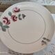 Compotier on pedestal, cake display in Terre de Fer Saint-Amand decoration old gray roses