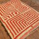 Handmade traditional Beni Ourain rug, size 2/3 m.