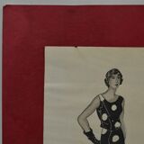 4 fashion drawings in ink and wash, signed and dated 1930 Marie DELEUSE (XIX-XXth century)