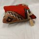 Traditional Red Wool Cushion Cover, Vintage Turkish Kilim Pillow Home Decor