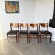 Set 4 chaises italiennes Gianfranco Frattini