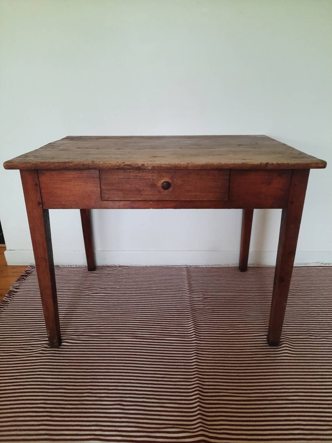 Antique farmhouse table with drawer