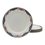 6 Flat Plates "Sarreguemines & Digoin"