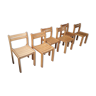 Series of 6 80s chairs