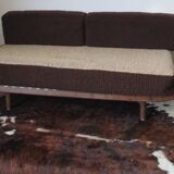 Sofa modular 70's table low seat/bed