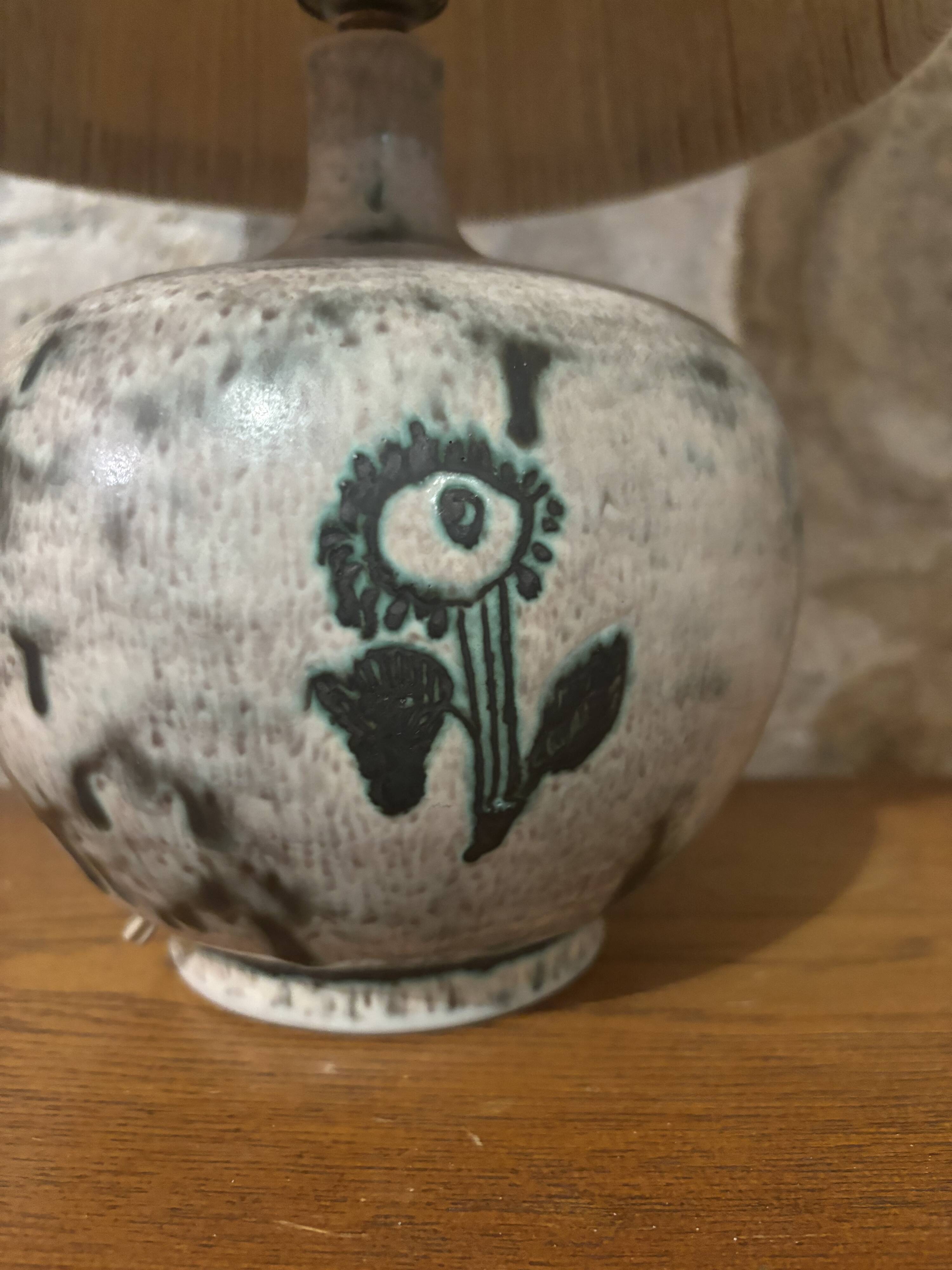 Table lamp by ceramicist Jacques Blin