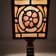 Lampe en bois Art Nouveau