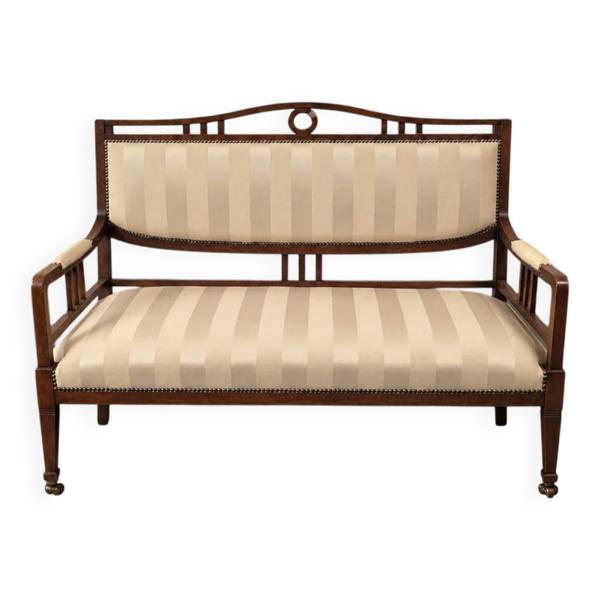 Canapé ancien en acajou de style Empire / style Directoire / années 1920