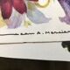 Watercolor on paper Bouquet bleu J.A Mercier, repro
