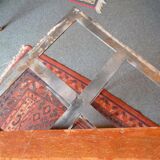 Wrought iron and marble console table