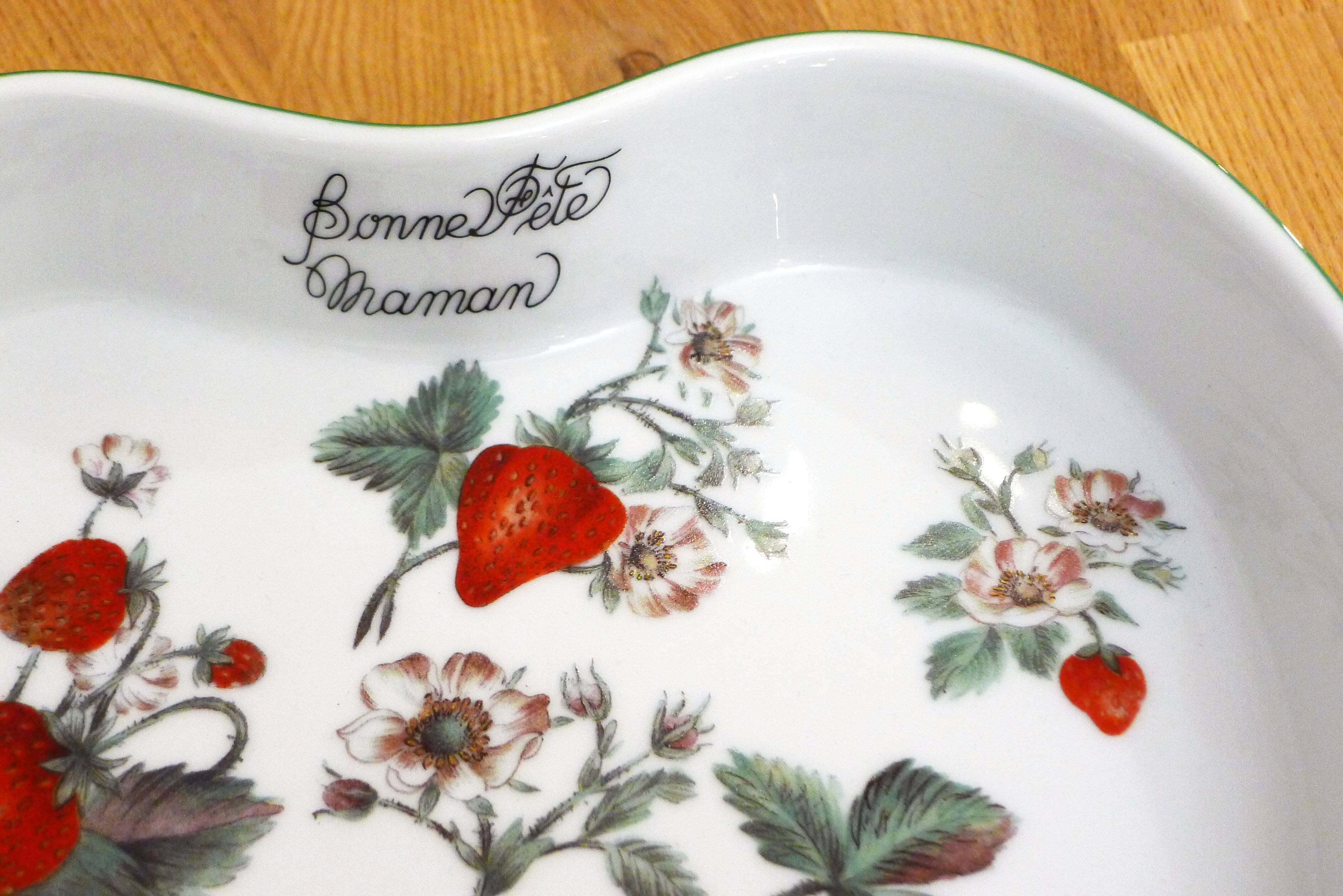 Heart & Strawberry Dish