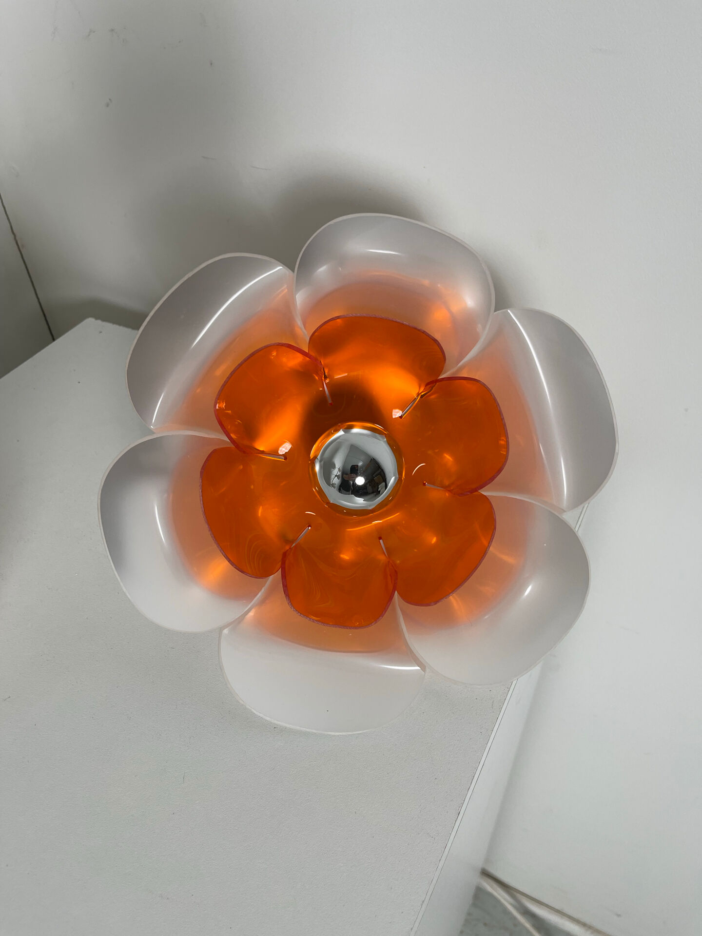 Pair of Flowers wall lights 1970
